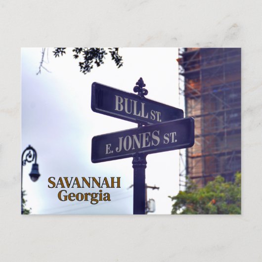 Bull & E. Jones Savannah, GA Carte postale photogr (Devant)