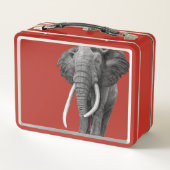 Bull elephant - Tekening in potlood (Achterkant)