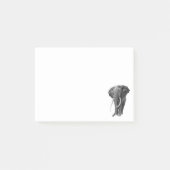 Bull elephant - Tekening in potlood Post-it® Notes (Voorkant)