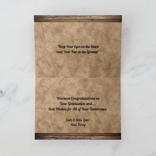 Bull Elk Afstuderen Kaart (Binnen)