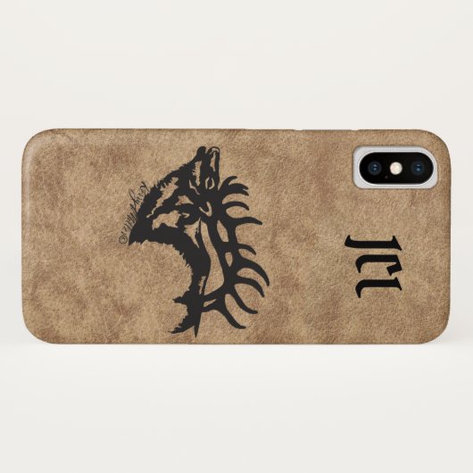Bull Elk Coque-Mate coque iphone (Dos (Horizontal))