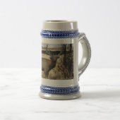 Bull Elk Crock Stein, 22 oz Bierpul (Voorkant rechts)