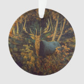 Bull Elk dans la forêt d'automne (devant)