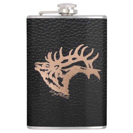 Bull Elk Heupfles (Voorkant)