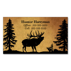 Bull Elk Hunter Outfitters Professional Magnetisch Visitekaartje