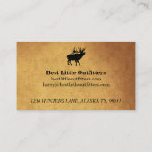Bull Elk Hunter Outfitters Professional Visitekaartje (Achterkant)