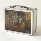 Bull Elk in het herfstbos (Achterkant)