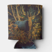 Bull Elk in het herfstbos Blikjeskoeler (Achterkant)