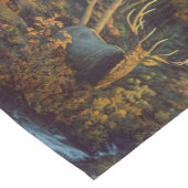 Bull Elk in het herfstbos Korte Tafelloper (Hoek)