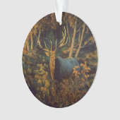 Bull Elk in het herfstbos Ornament (voorkant)