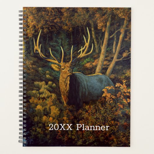 Bull Elk in het herfstbos Planner (Voorkant)