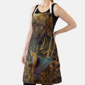 Bull Elk in het herfstbos Schort (Insitu)