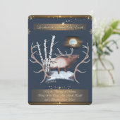 Bull Elk kerstkaart (Staand voorkant)
