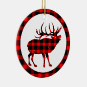 Bull Elk Large Game Pset Ceramic Ornament (Rechts)