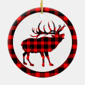 Bull Elk Large Game Pset Ceramic Ornament (Achterkant)