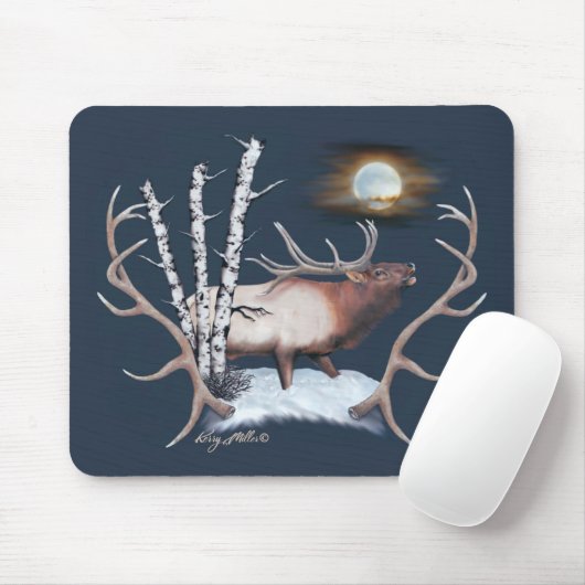 Bull Elk Muismat (Met muis)