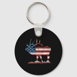 Bull Elk Shirt American Elk Hunting Gift Sleutelhanger