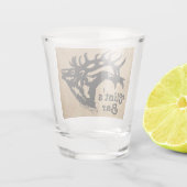 Bull Elk Shot Glass Glas (Achterkant)