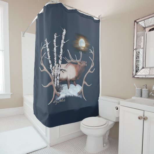 Bull Elk Shower Curtain Douchegordijn (In situ)