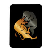 Bull en Beer Beurs Handel Custom Magneet (Verticaal)