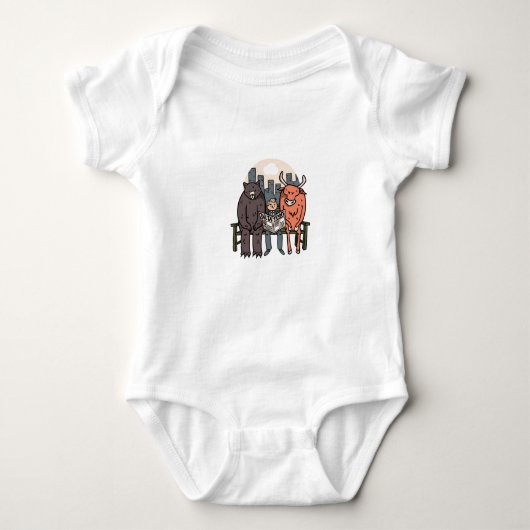 Bull en Beer - Funny Crypto/Stocks Romper (Voorkant)
