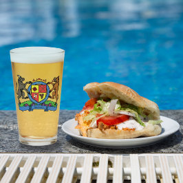 Bull en Boar Rampant BBQ-wapenschild Glas