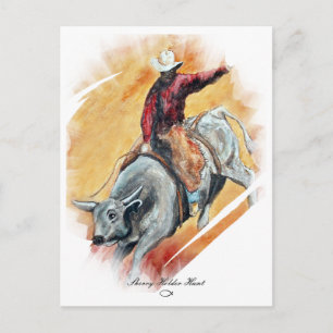 BULL EN RIDER BRIEFKAART