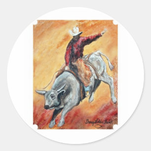 Bull en Rider Sticker