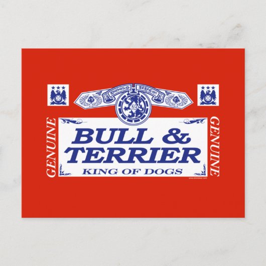 Bull en Terrier Briefkaart (Voorkant)