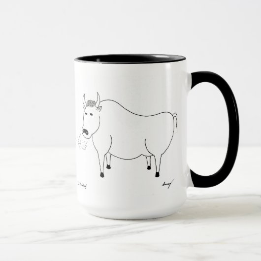 Bull Folk Art Mug (Droite)