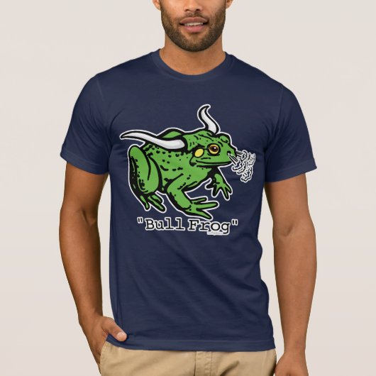 Bull Frog Bullfrog van Mudge Studios T-shirt (Voorkant)