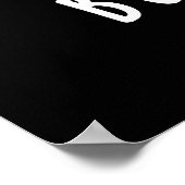 Bull Frog Funny Animal Frog Pun Dark BG Poster (Hoek)