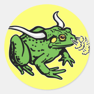 Bull Frog van Mudge Studios Ronde Sticker