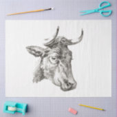 Bull Head Ephemera Decoupage Boerderij Koe Tissuepapier (Craft)