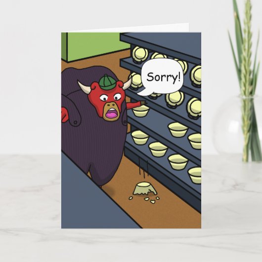 Bull in een China Shop Kaart (Voorkant)