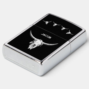 Bull Koe Black White Westerne Rustige stijl