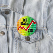 Bull Market 2025 Ronde Button 7,6 Cm (In situ)