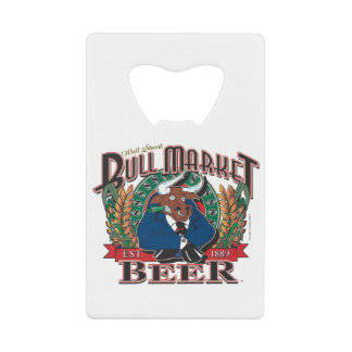 Bull-Market-Beer Kredietkaart Flessenopener