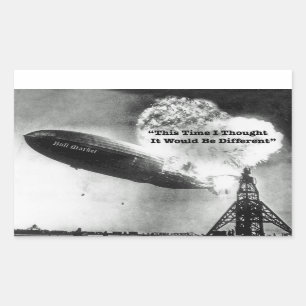 Bull Market Crash Humor Rechthoekige Sticker