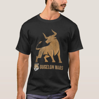 Bull Market Dogelon Mars Coin Crypto Token Wallet T-shirt
