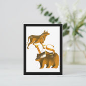 Bull Market Vs Beer Market Briefkaart (Staand voorkant)