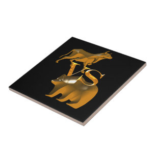 Bull Market Vs Beer Market Tegeltje