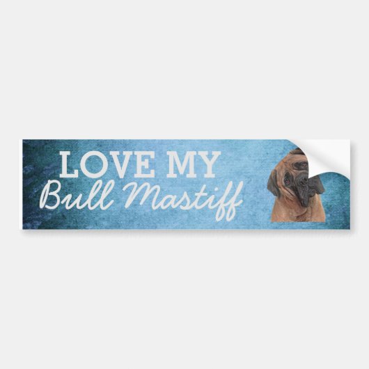 Bull Mastiff-bumper sticker (Voorkant)