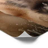 Bull Mastiff Dog Art Imprimer Poster (Coin)