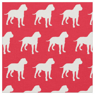 Bull Mastiff Dog Silhouette Pet Bullmastiff Red Stof
