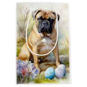 Bull Mastiff-hond met Pasen Eieren Vakantie Medium Cadeauzakje