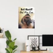 Bull Mastiff Poster de la meilleure maman (Bureau à domicile)