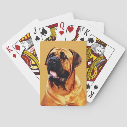 Bull Mastiff Speelkaarten (Achterkant)