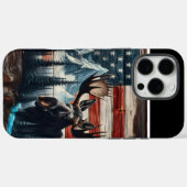 Bull Moose Amerikaanse Pride Case-Mate iPhone Case (Achterkant (horizontaal))