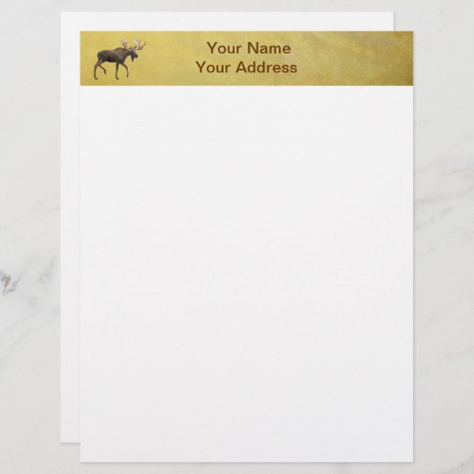 Bull Moose Custom Briefhoofd (Voorkant / Achterkant)